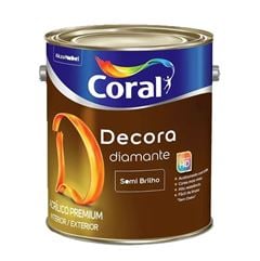 CORAL DECORA DIAMANTE SEMI BRILHO 3,6LT BRANCO