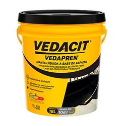 MANTA LIQUIDA VEDAPREN PRETO 18LT VEDACIT