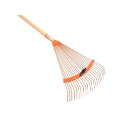 VASSOURA JARDIM METAL REGULÁVEL 22 DENTES COM CABO TRAMONTINA