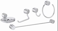KIT PARA BANHEIRO FLEX CROMADO 2000 C 5PEÇAS DECA