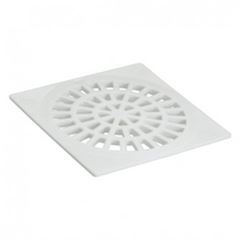 GRELHA QUADRADO BRANCO 100MM PLASTUBOS