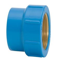 LUVA SOLDAVEL COM BUCHA LATÃO 20MMX1/2' PLASTUBOS