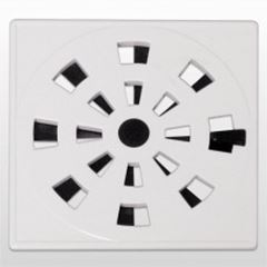 GRELHA QUADRADA BRANCA 9,4CM ROTATIVA GRB11 ASTRA