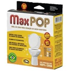 ANEL PARA BACIA CERA COM GUIA E PARAFUSO LATONADO MAXSEAL