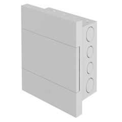 QUADRO DISTRIBUIÇÃO EMBUTIR 08 DISJUNTORES LISO COM BARRAMENTO AMANCO