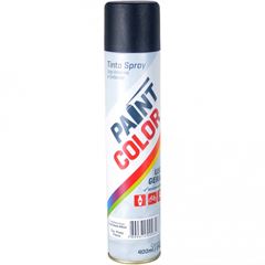 TINTA SPRAY PAINTCOLOR USO GERAL 400ML PRETO BRILHANTE