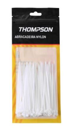 ABRAÇADEIRA DE NYLON 200X2,5MM C/100UN BRANCA THOMPSON
