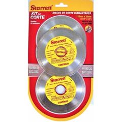 DISCO DIAMANTADO CONTINUO KIT C/3 STARRETT