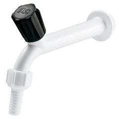 TORNEIRA PVC TANQUE COM BICO BRANCO 15CM 395 HERC