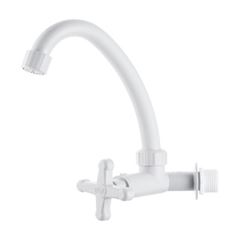 TORNEIRA ABS COZINHA PAREDE BICA MOVEL BRANCO PRATICA HERC