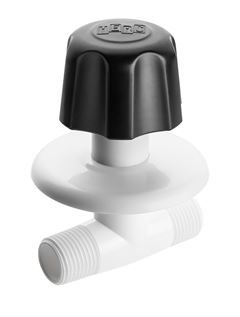 REGISTRO PRESSÃO PVC ROSCA 1/2' BRANCO 346 COM CANOPLA HERC