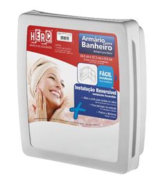 ARMARIO PARA BANHEIRO CINZA CLARO 2651 HERC