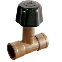 REGISTRO PRESSÃO PVC SOLDAVEL 20MM MARROM 1334 CARTELADO HERC