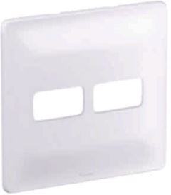 PIAL ZEFFIA PLACA 1+1 POSTO HORIZONTAL 4X4 BRANCO