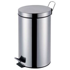 LIXEIRA REDONDA AÇO INOX MOR 12LT COM BALDE AGATA