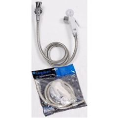 DUCHA HIGIENICA POP REGISTRO FLEX INOX GATILHO ABS BRANCO HIGIBAN