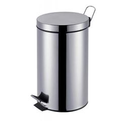 LIXEIRA REDONDA AÇO INOX MOR 03LT COM BALDE AGATA