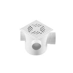CAIXA SIFONADA QUADRADA GRELHA QUADRADA BRANCA 100X120 CS1 ASTRA