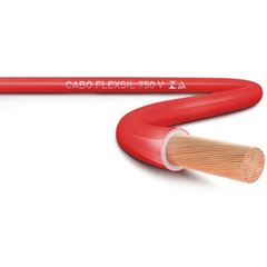 CABO FLEXIVEL 06.00MM VERMELHO SIL COM 600M