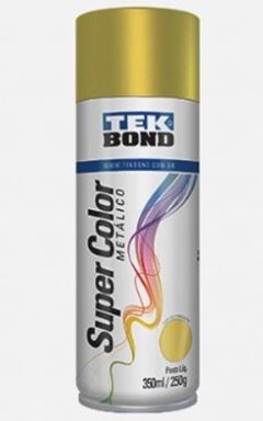 TINTA SPRAY METALICO OURO 350ML TEKBOND