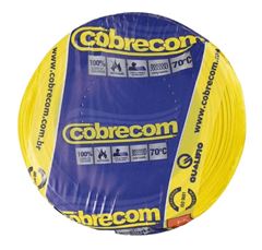 CABO FLEXIVEL 02.50MM AMARELO COM 100 METROS COBRECOM