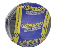 CABO FLEXIVEL 02.50MM PRETO COM 100 METROS COBRECOM