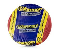 CABO FLEXIVEL 04.00MM VERMELHO COM 100 METROS COBRECOM