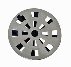 GRELHA REDONDA CROMADA 9,7CM ROTATIVA GRB2 ASTRA
