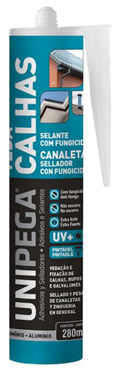 VEDA CALHA 280G CINZA UNIPEGA