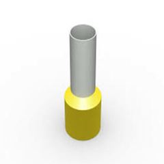 TERMINAL ILHOS SIMPLES 25,0MM AMARELO TUBULAR DECORLUX
