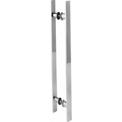 PUXADOR PARA PORTA H BARRA CHATA 60CM ALUMINIO POLIDO