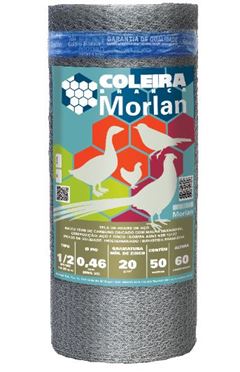 TELA HEXAGONAL VIVEIRO 1/2' FIO 26 1,00MX50M MORLAN