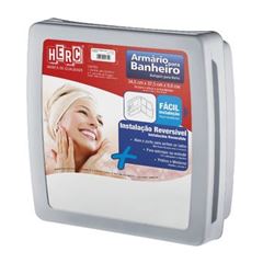 ARMARIO PARA BANHEIRO CINZA ESCURO 2652 HERC