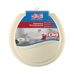 ASSENTO SANITARIO COM TAMPA ENVOLVENTE BEGE HERC