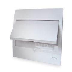 QUADRO DISTRIBUIÇÃO EMBUTIR SEM BARRAMENTO 12 DISJUNTORES LISO SOPRANO