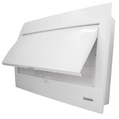 QUADRO DISTRIBUIÇÃO EMBUTIR SEM BARRAMENTO 18 DISJUNTORES LISO SOPRANO