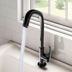 TORNEIRA PLASTICA LAVATORIO BICA ALTA PRETA FITT 1195 LORENZETTI