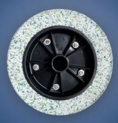 PNEU+RODA PARA CARRO DE MAO 3,25X8X3/4 (19MM) FORT