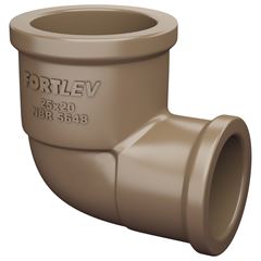 JOELHO 90 REDUÇÃO SOLDAVEL 25X20MM FORTLEV