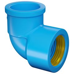 JOELHO 90 SOLDAVEL BUCHA LATÃO 25MMX1/2' FORTLEV