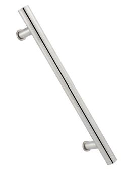 PUXADOR PARA PORTA H BARRA TUBULAR 60CM ALUMINIO POLIDO