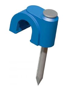 FIXA FIO COAXIAL RG11 25MM BRANCO RIBEIRO - CARTELA COM 15 UNIDADES