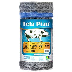 TELA HEXAGONAL PIAU MANGUEIRÃO 3' FIO 18 1,50MX50M MORLAN