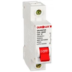 DISJUNTOR UNIPOLAR C 025-A DIN 4KA OUROLUX
