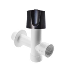 REGISTRO PVC P/MAQUINA DE LAVAR BR C/VOLANTE PRETO RIP