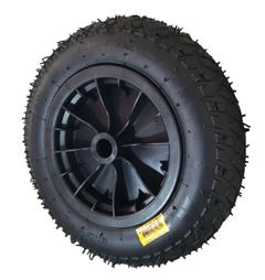 RODA COMPLETA PLASTICO 3.25-8 2 LONA - 1' AJAX