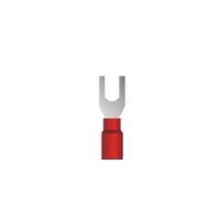 TERMINAL GARFO M3 VERMELHO 0,5-1,5MM SACO COM 100 UN DECORLUX