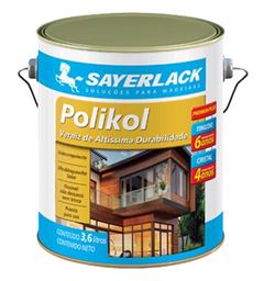 VERNIZ POLIKOL 3,6LT CRISTAL ACETINADO SAYERLACK