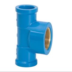 TE SOLDAVEL COM BUCHA LATÃO 25MMX3/4' PLASTUBOS