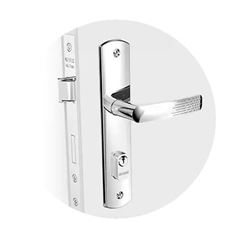 FECHADURA PALIWAY RETA EXTERNA CROMADO SOPRANO